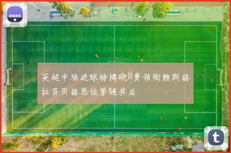 英超中场进球榜揭晓B费领衔赖斯赫拉芬贝赫恩佐紧随其后